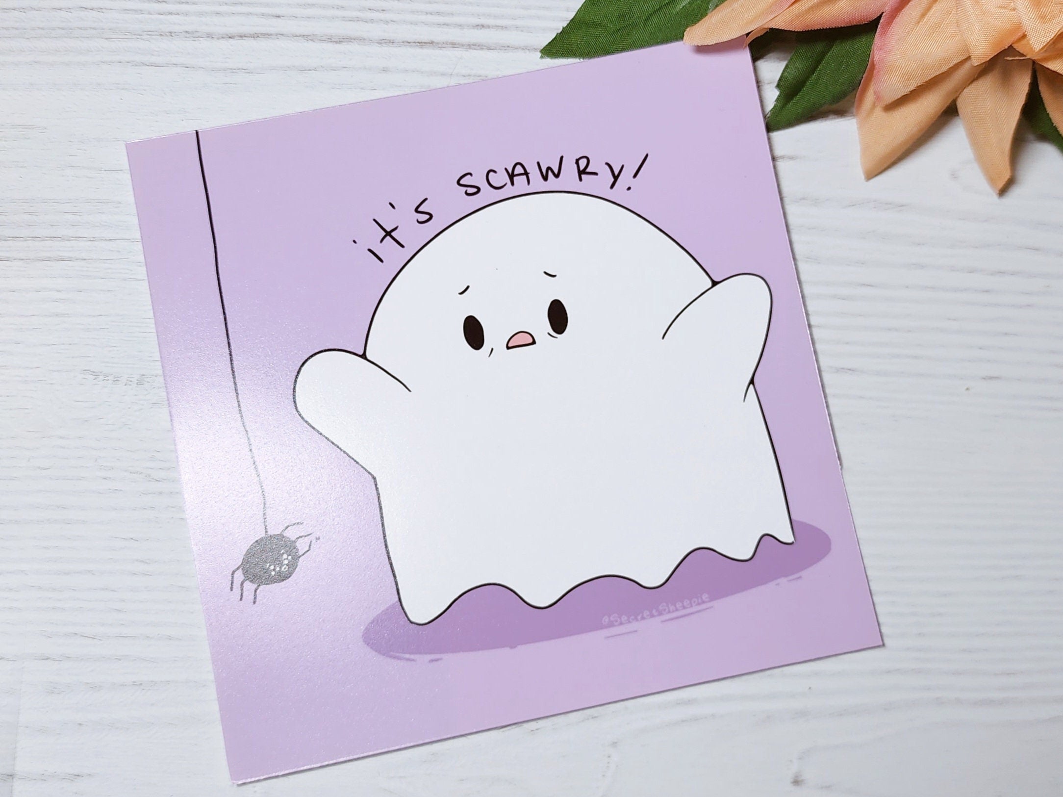 Scawry Ghost Art Print