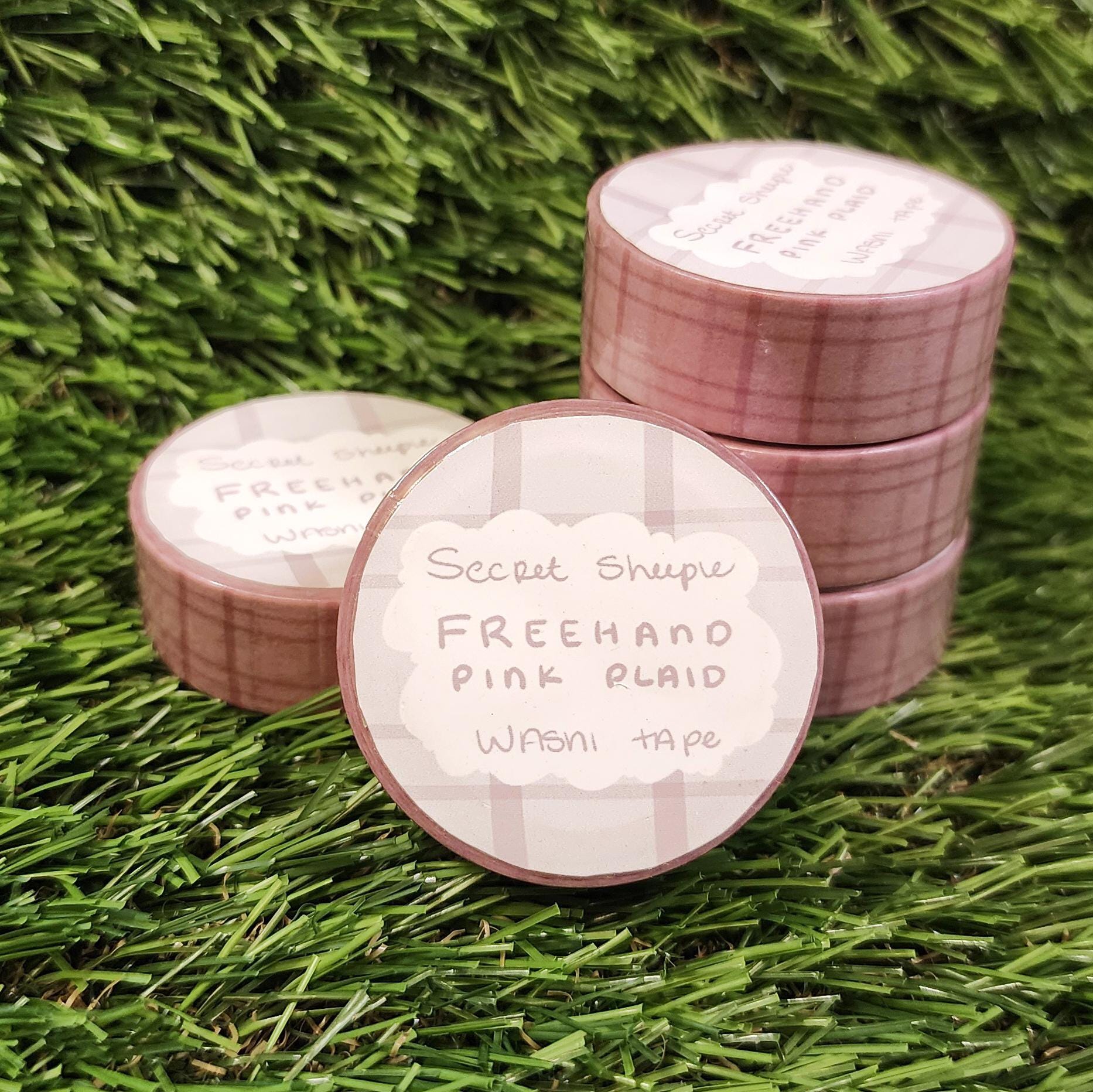 Cozy Pink Plaid Washi Tape