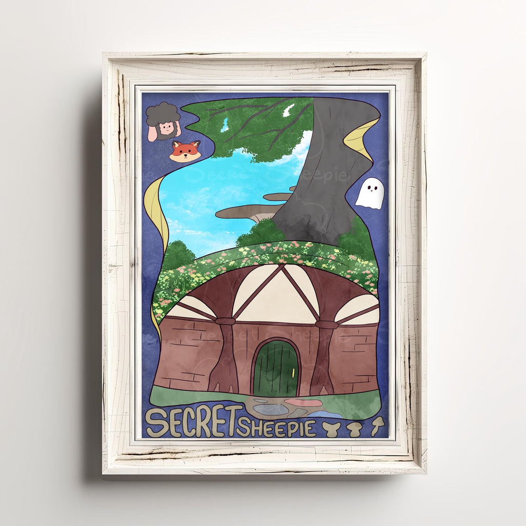 Secret Sheepie Fantasy Bookcover Art Print