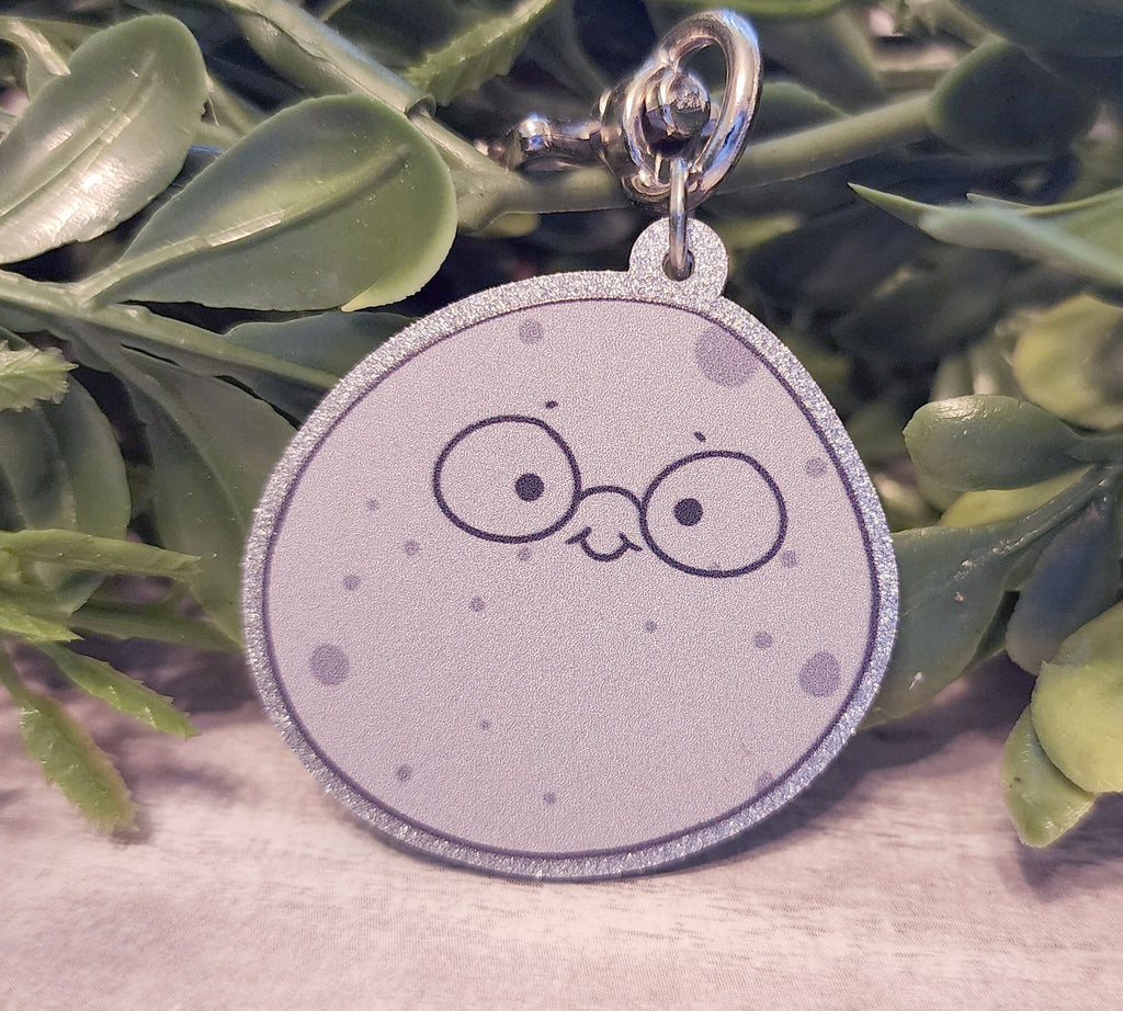 Kawaii Moon Acrylic Charm