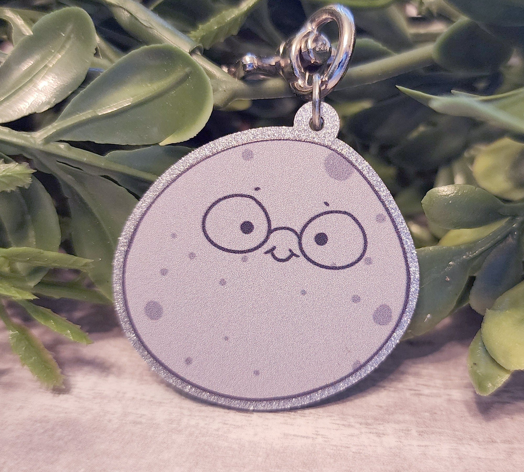 Kawaii Moon Acrylic Charm