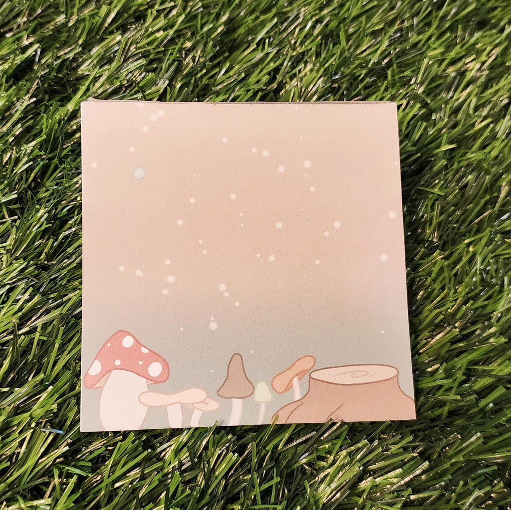 Mushroom Garden Memo Pad