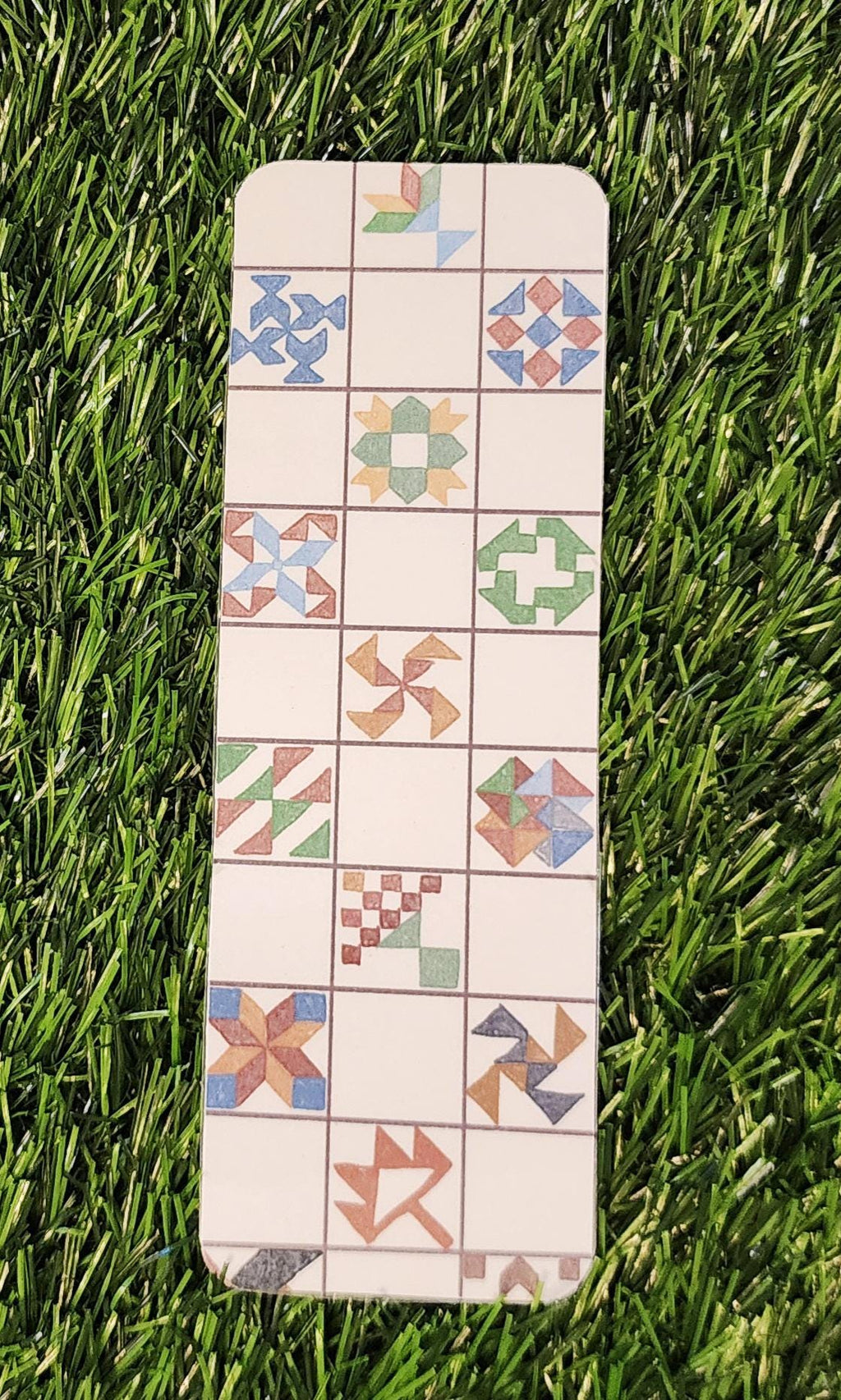 Cross-Stitch Inspired Bookmark