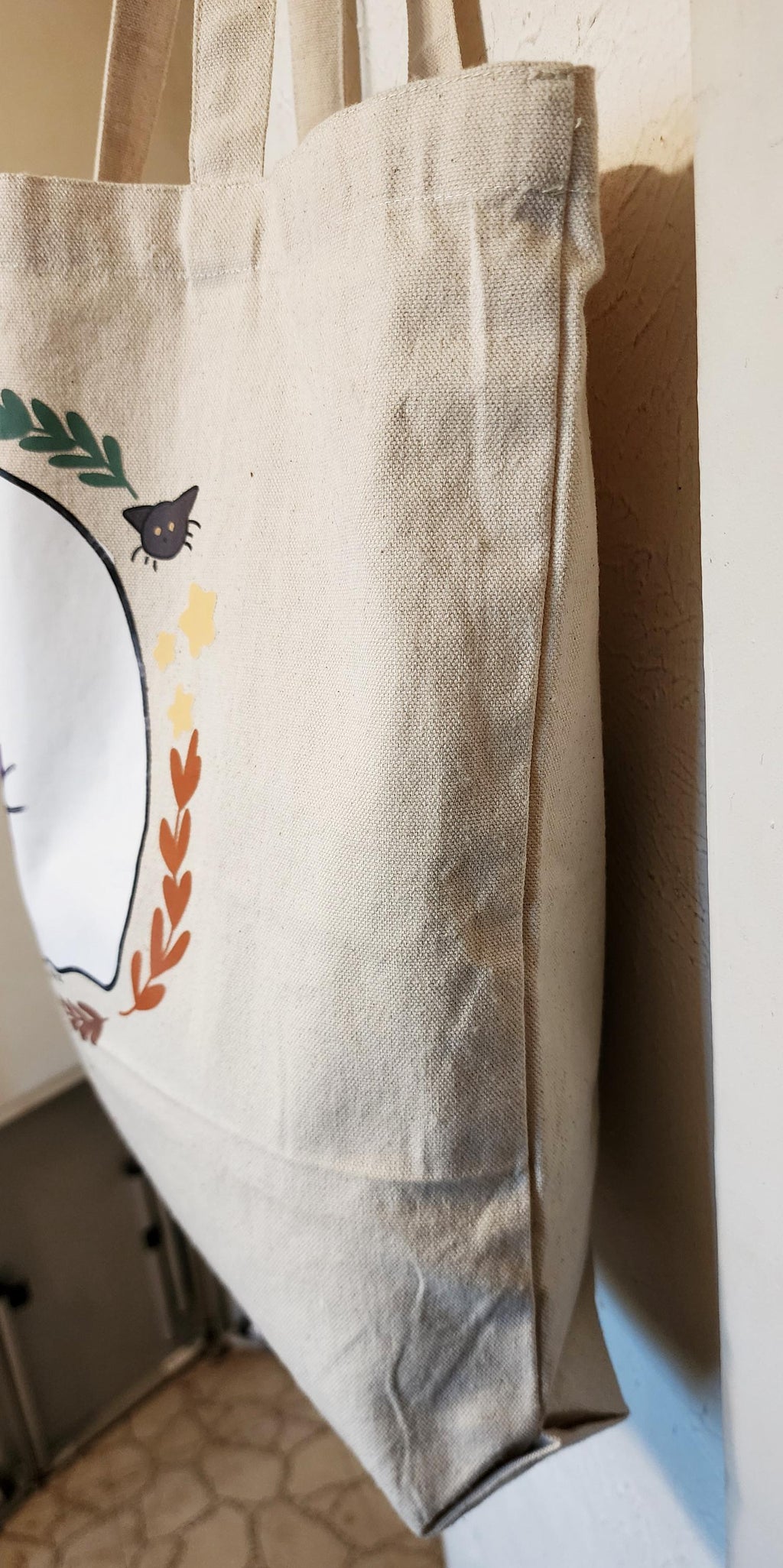 Ghostie Bookworm Canvas Tote Bag