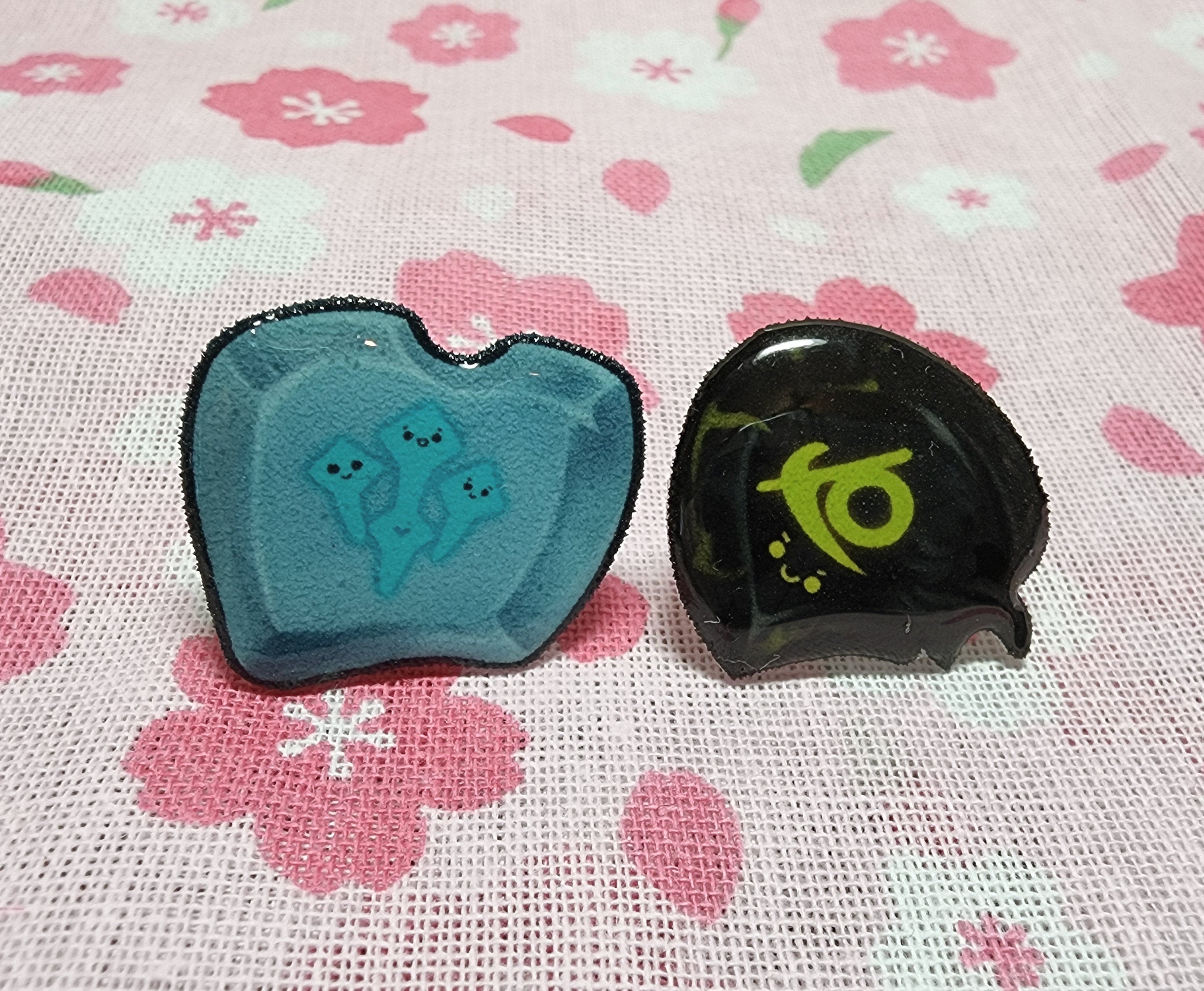 Kawaii DoM+DoW Job Stones — Handmade Pins Bundle