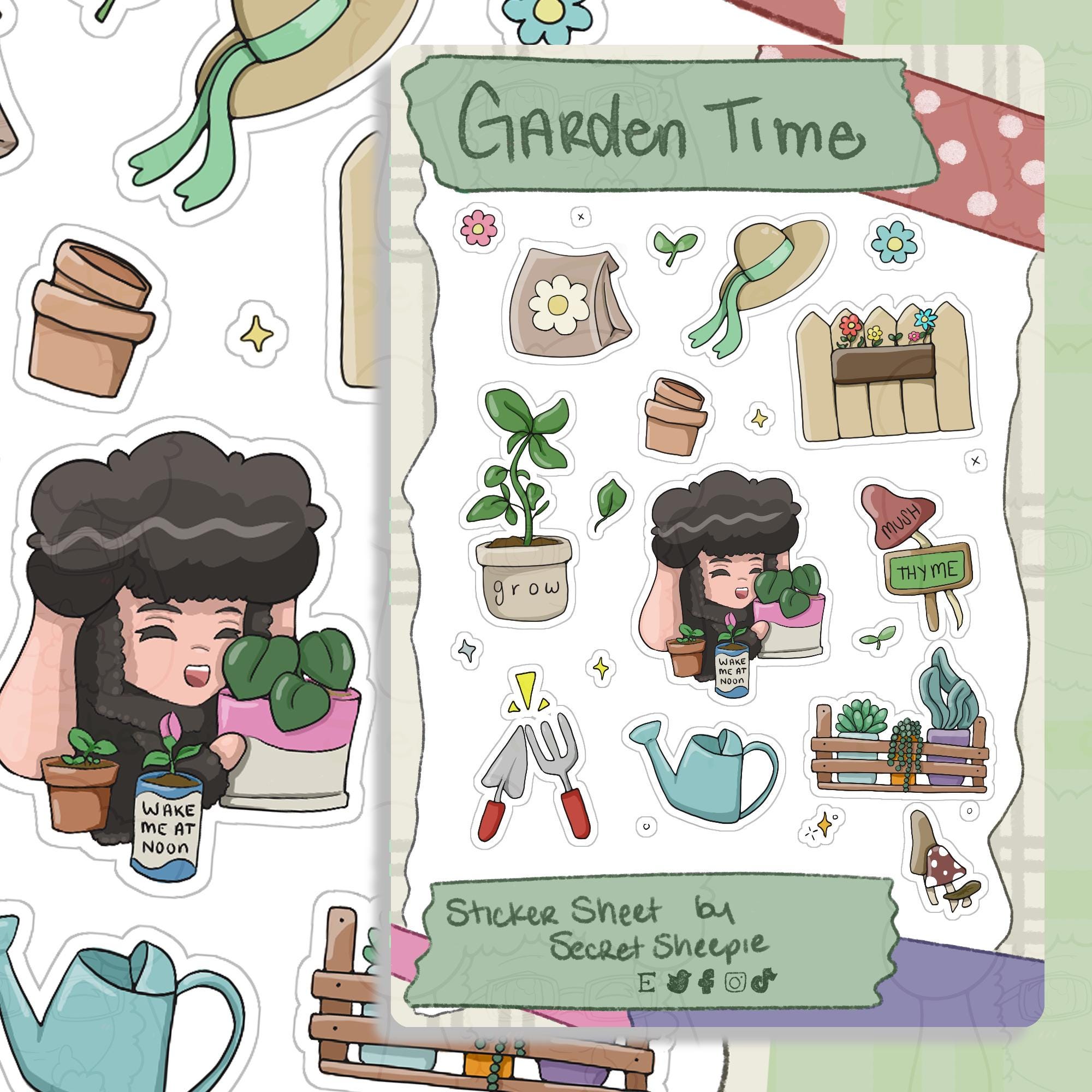 Garden Time Sticker Sheet