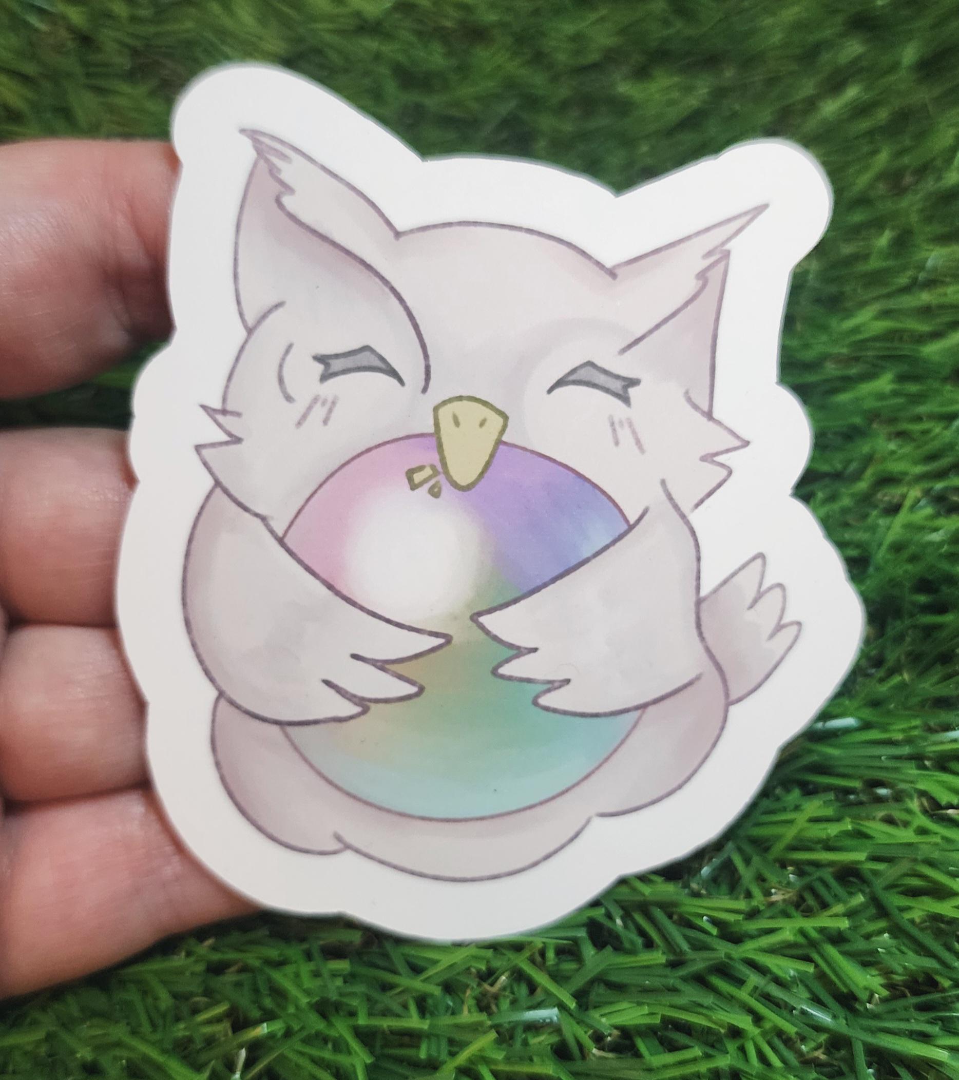 Feh Owl Vinyl Sticker