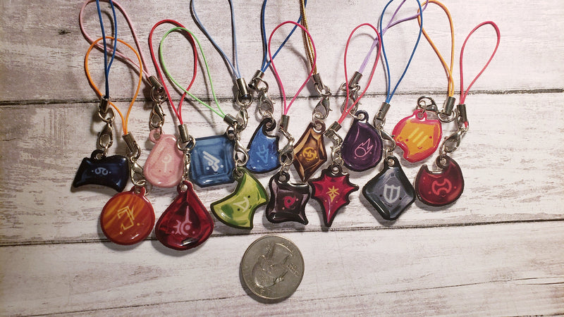 Kawaii DoM+DoW Job Stones — Handmade Pins Bundle