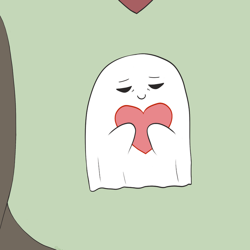 Ghostie Love Mobile Wallpaper