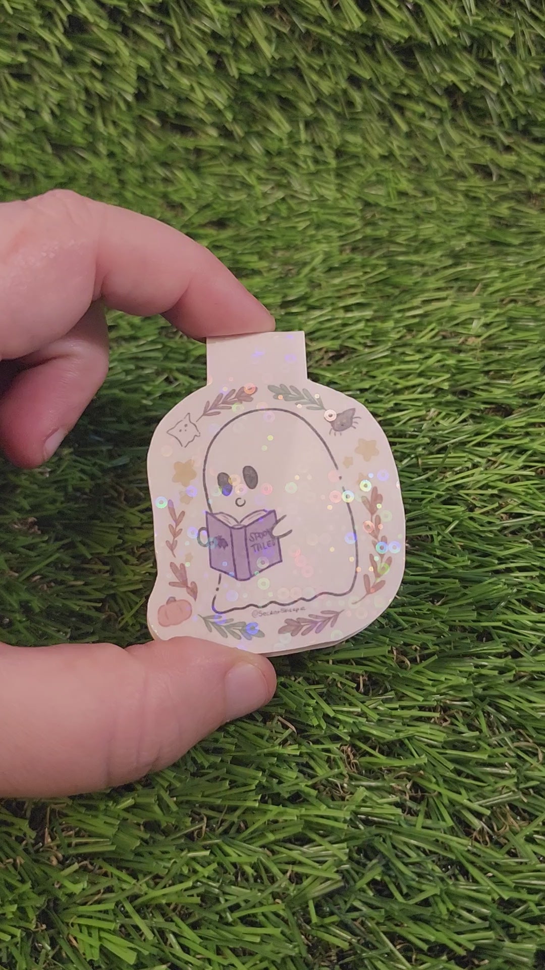 Ghostie Bookworm Magnetic Bookmark