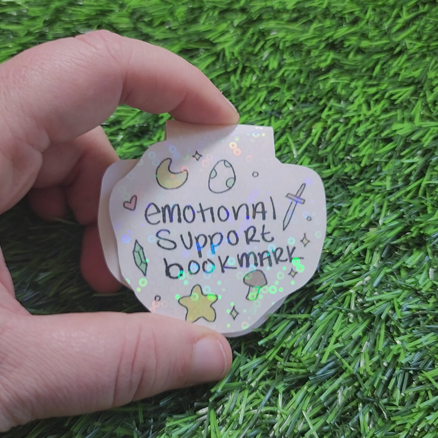 Emotional Support Bookmark