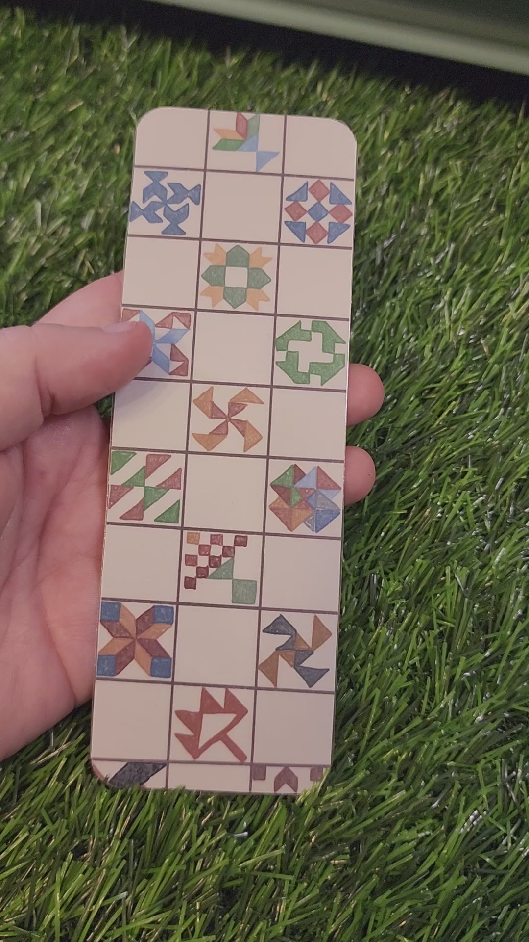 Cross-Stitch Inspired Bookmark