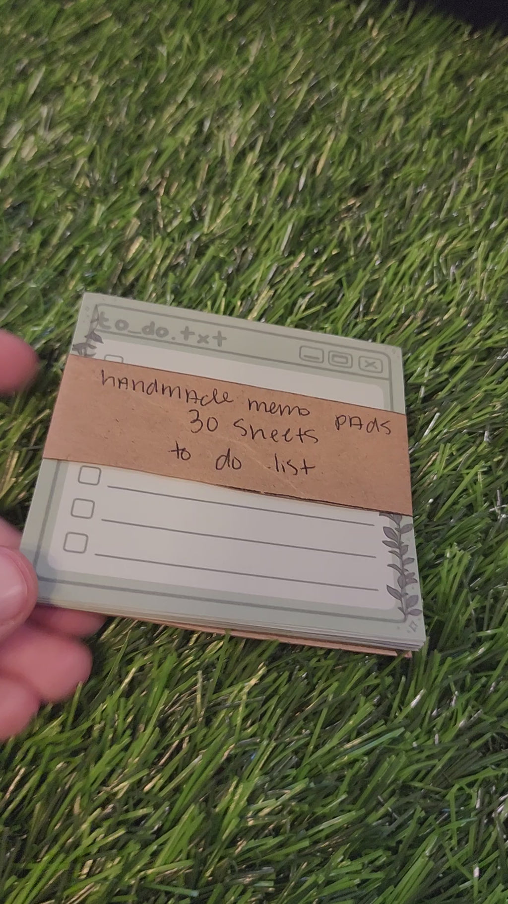 Green To Do Memo Pad