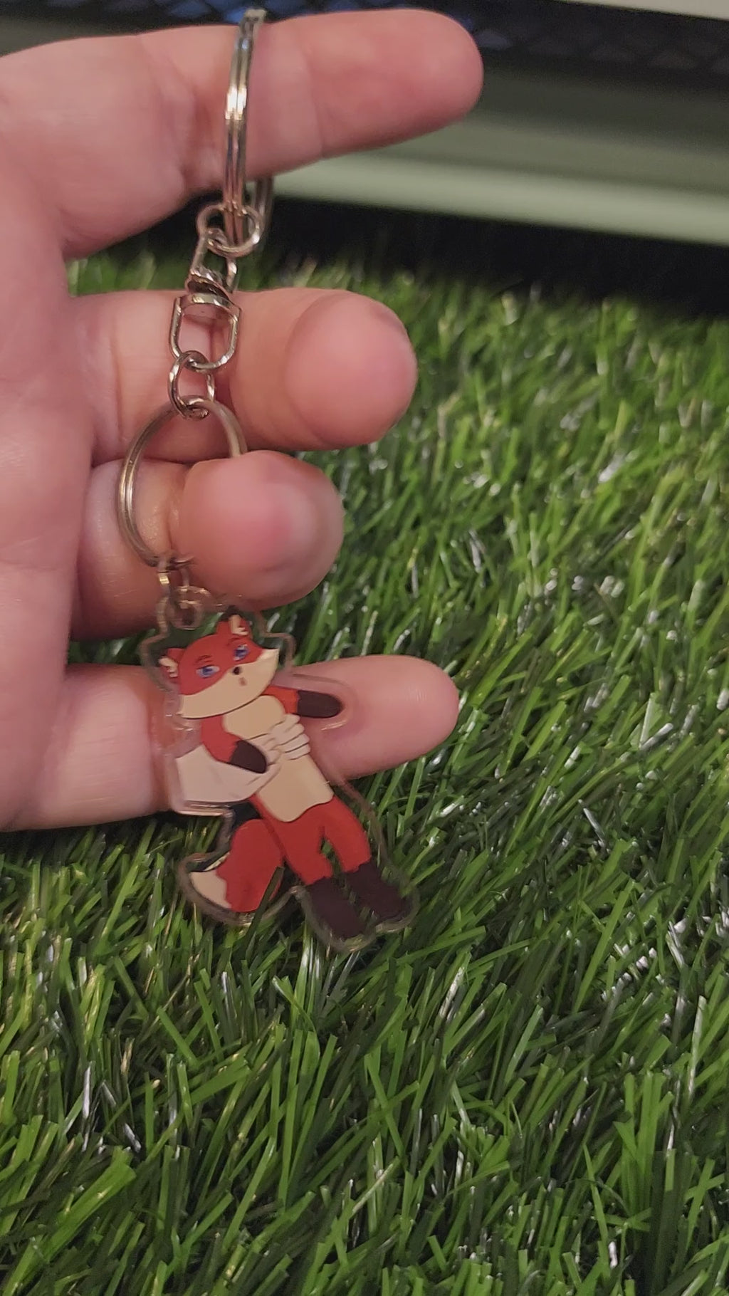 Loong Fox Acrylic Charm