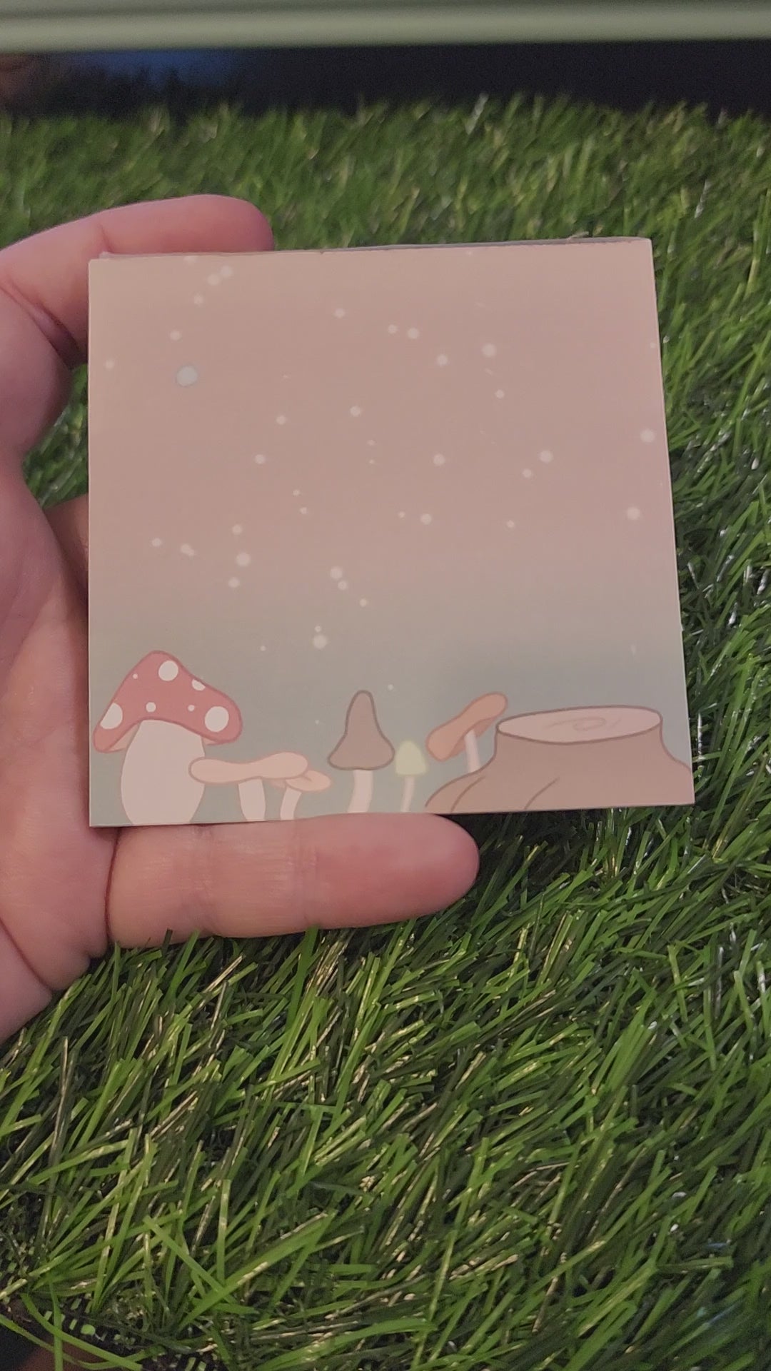 Mushroom Garden Memo Pad