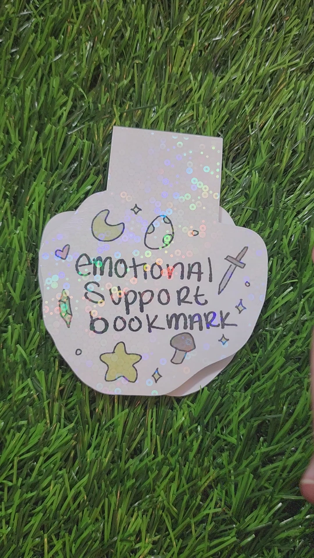 Emotional Support Bookmark